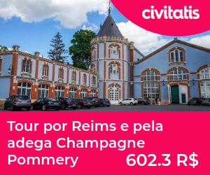 Tour por Reims e pela adega Champagne Pommery