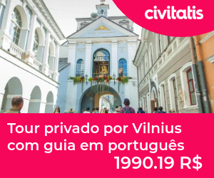 Tour privado por Vilnius com guia em português
