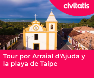 Tour por Arraial d'Ajuda y la playa de Taípe