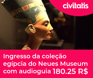 Ingresso da coleção egípcia do Neues Museum com audioguia