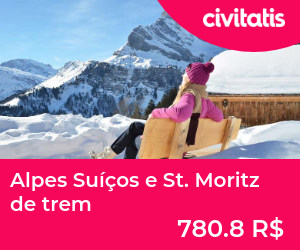 Alpes Suíços e St. Moritz de trem