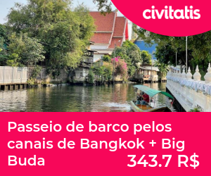 Passeio de barco pelos canais de Bangkok + Big Buda