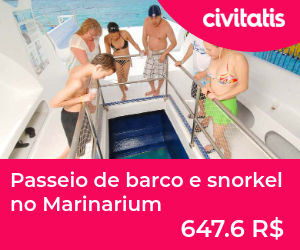 Passeio de barco e snorkel no Marinarium