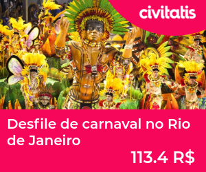 Desfile de carnaval no Rio de Janeiro