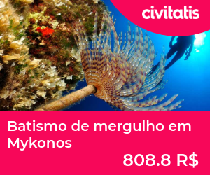 Batismo de mergulho em Mykonos