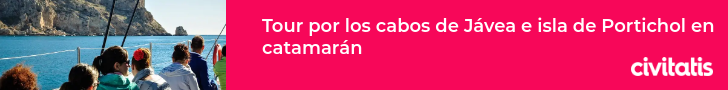 Tour por los cabos de Jávea e isla de Portichol en catamarán
