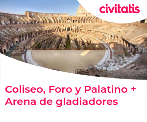 Coliseo, Foro y Palatino + Arena de gladiadores