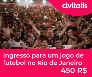 Ingresso para um jogo de futebol no Rio de Janeiro