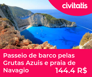 Passeio de barco pelas Grutas Azuis e praia de Navagio 