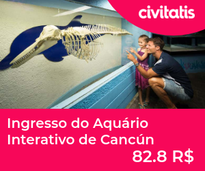 Ingresso do Aquário Interativo de Cancún