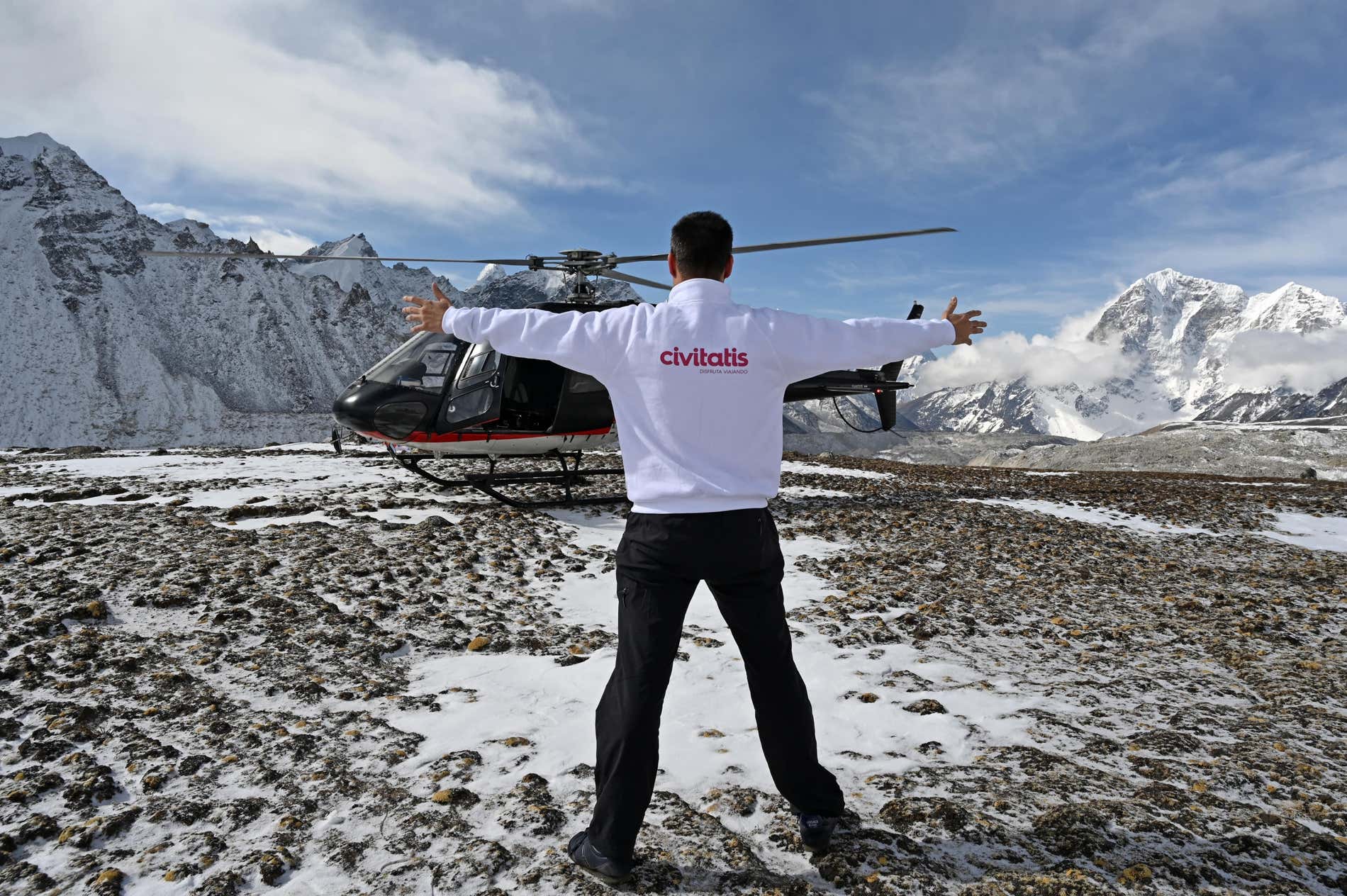 Alberto Gutiérrez en el Everest