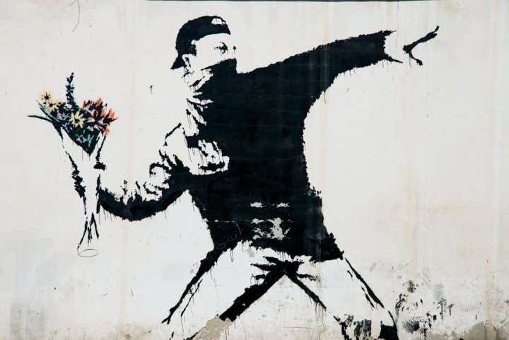 Banksy manifestante