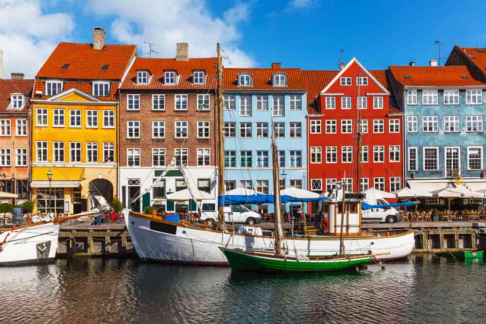Porto antico di Nyhavn a Copenaghen