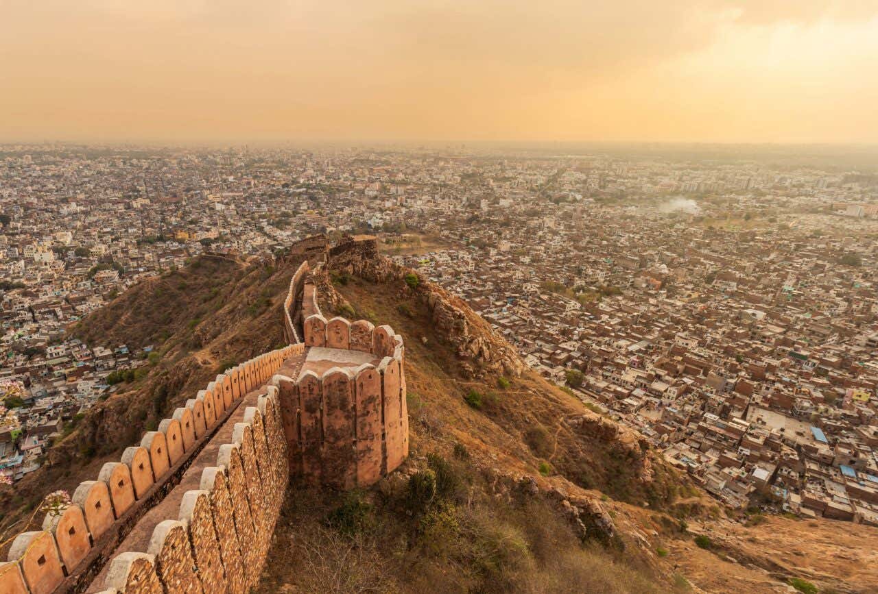 El Fuerte Nahargarh al atardecer.