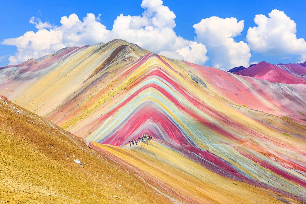 La famosa Montaña Arcoíris de Perú