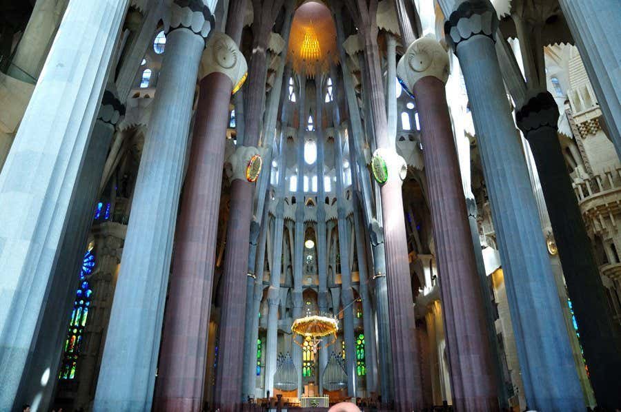Interior de la Sagrada Familia