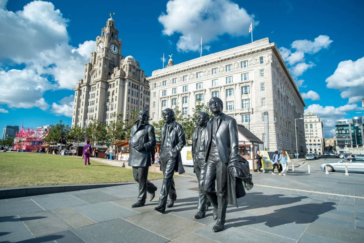 Statua dei Beatles a Liverpool
