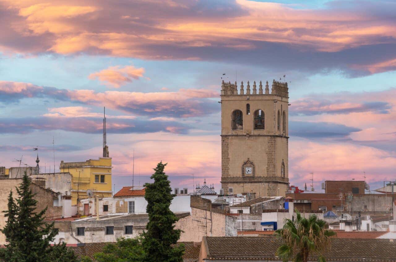 La Catedral de San Juan Bautista al atardecer.
