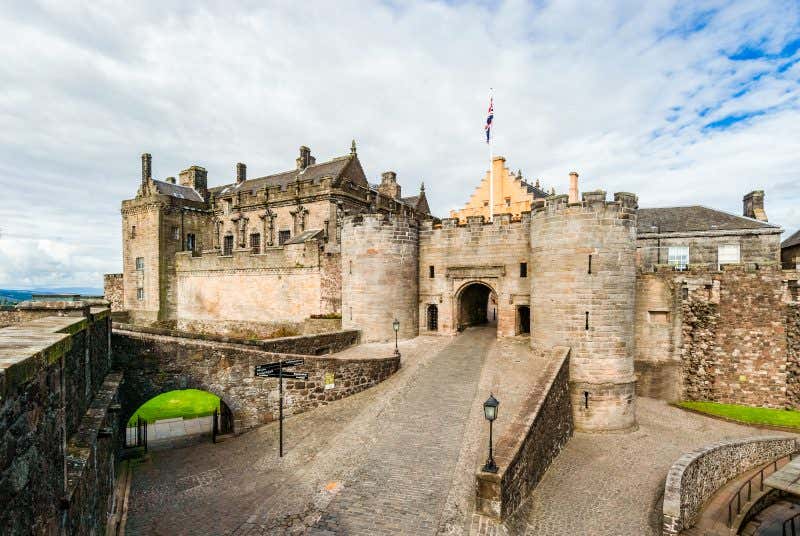 Entrada do castelo de Stirling na Escócia 