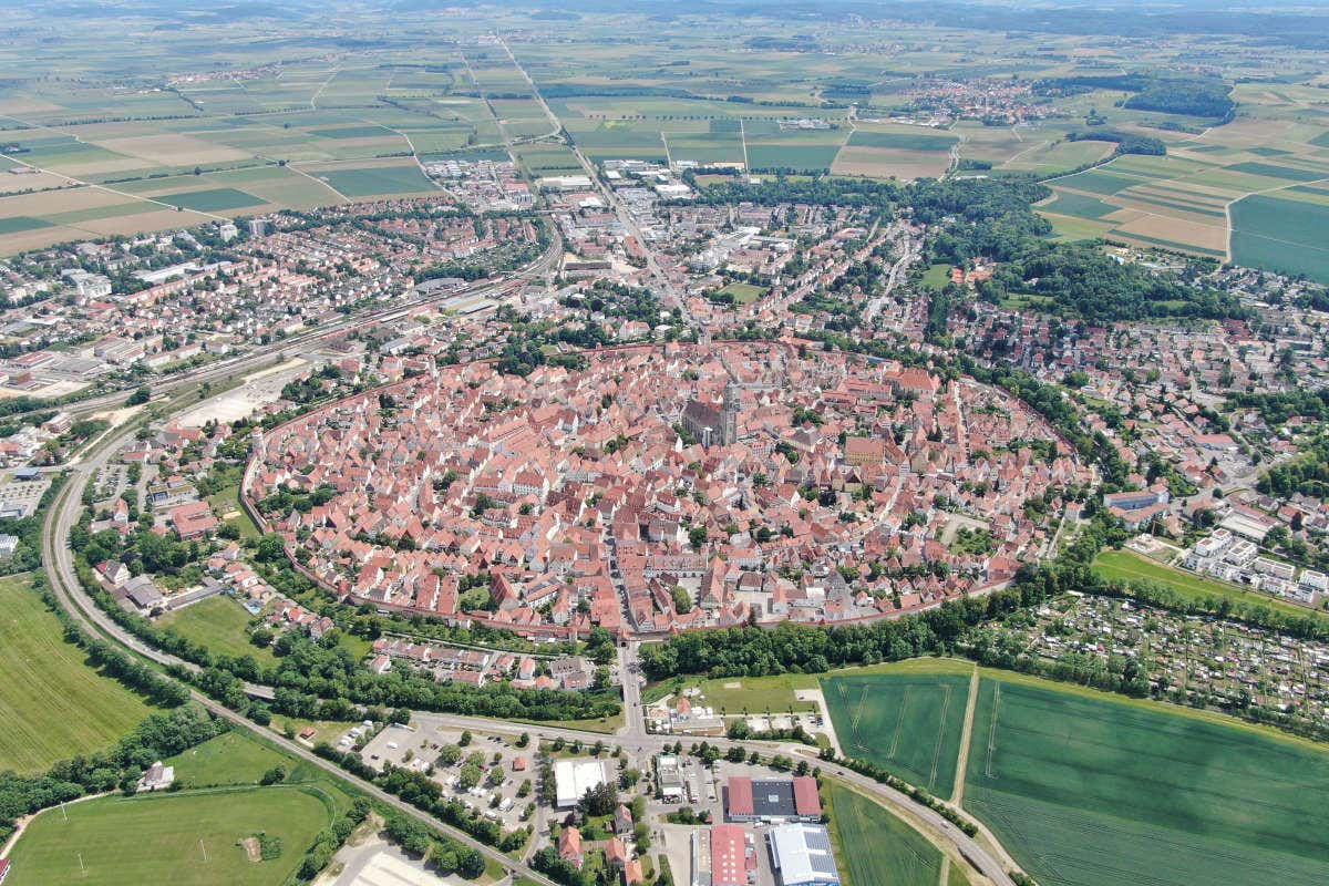Vista aérea de Nördingen 