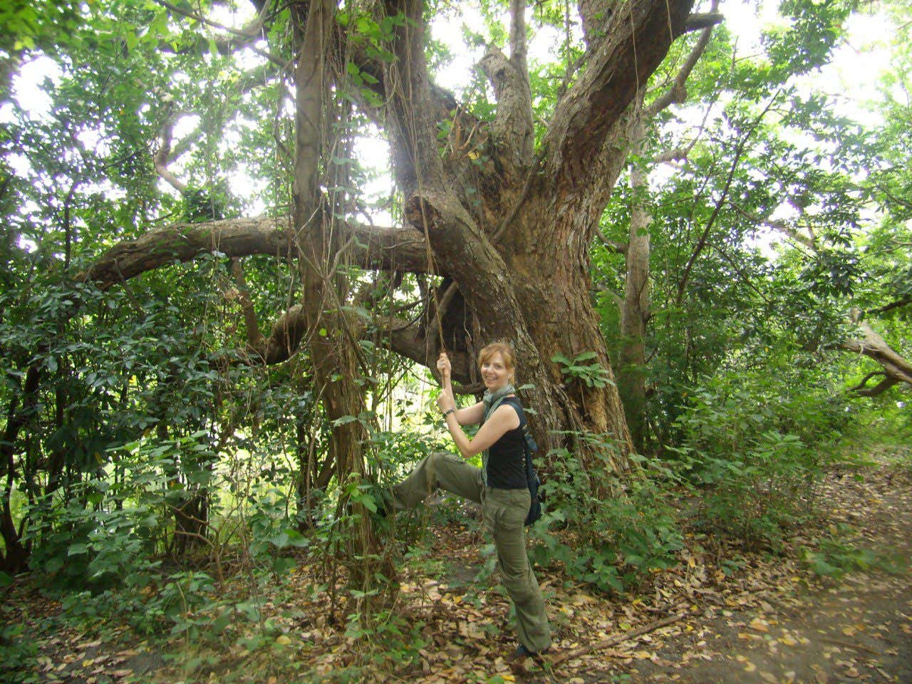 Raquel durante su voluntariado en Nicaragua