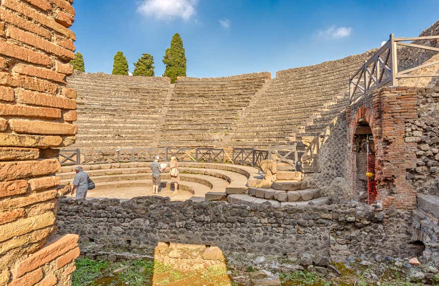 Teatro Grande de Pompeya, uno de los teatros romanos más importantes del mundo.
