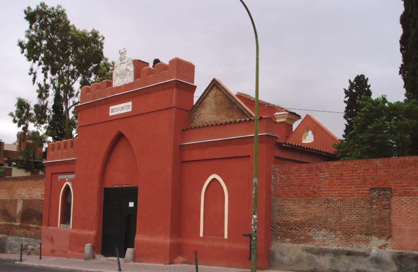 Cementerio británico situado en Carabanchel.