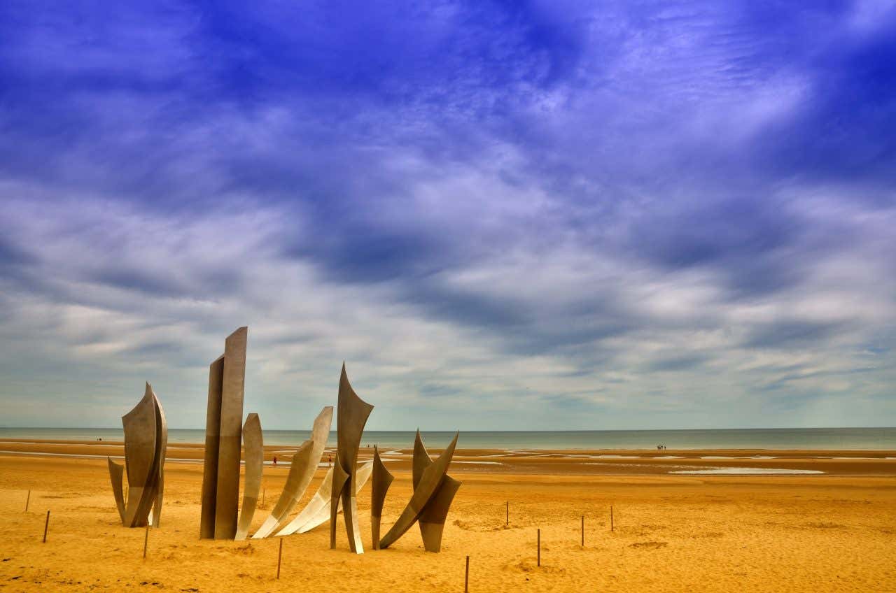 Omaha Beach, une des plages historiques de France