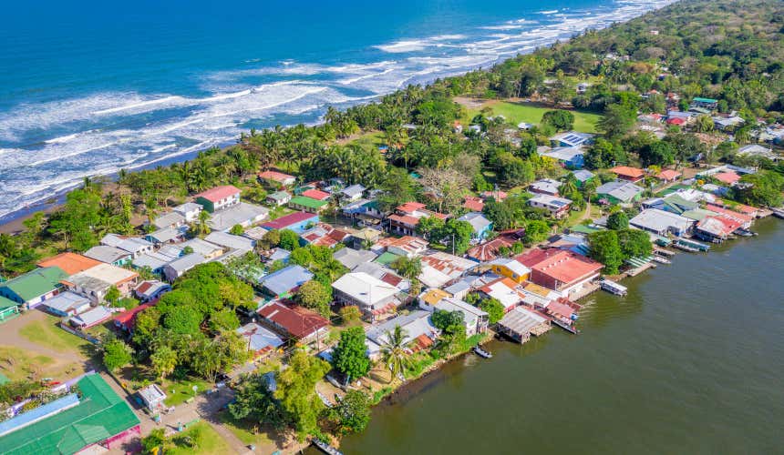 Panorámica de Tortuguero, en Costa Rica