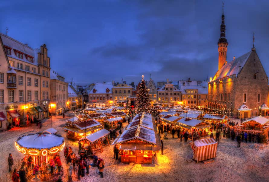 Mercatino di Natale a Tallinn.