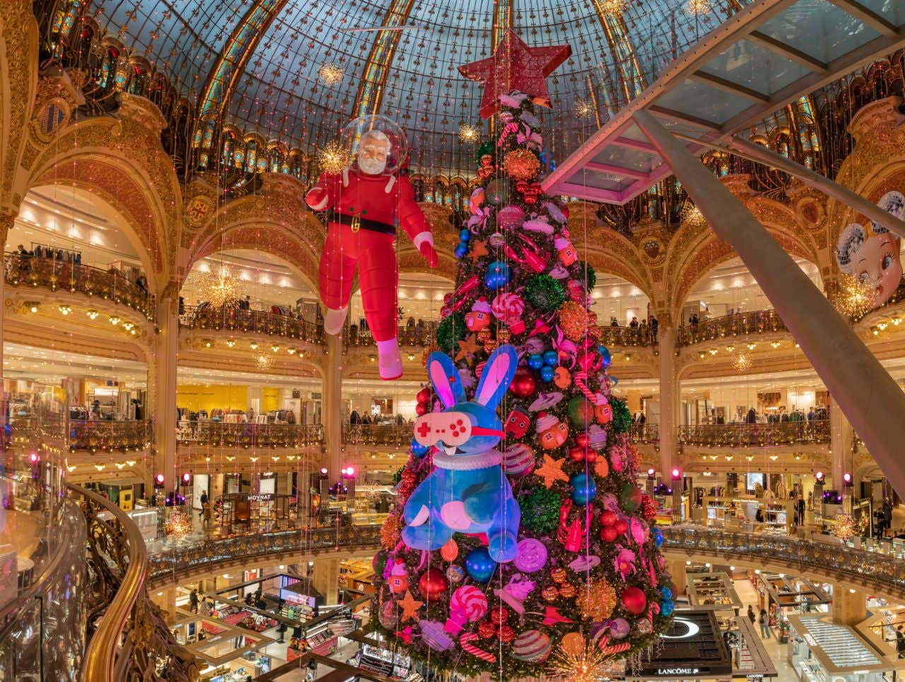 Sapin de Noël aux Galeries Lafayette 