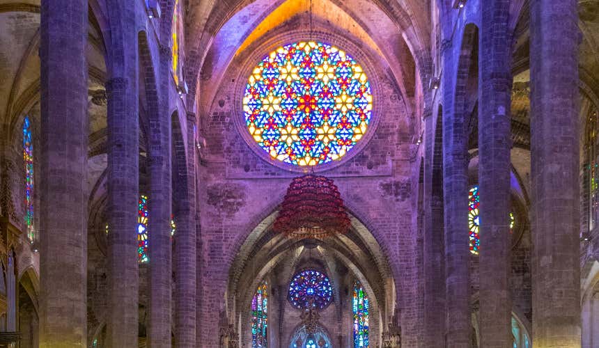 Vidrieras de la catedral de Palma de Mallorca