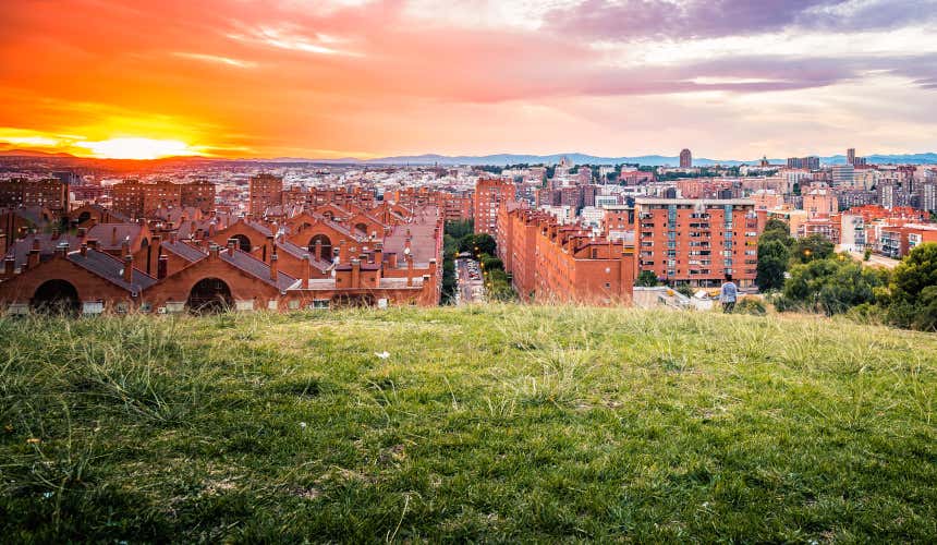 Atardecer de Madrid desde el Cerro del Tío Pío