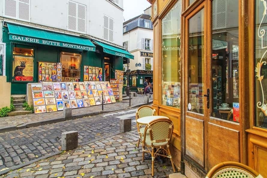 Barrio de Montmartre, en París