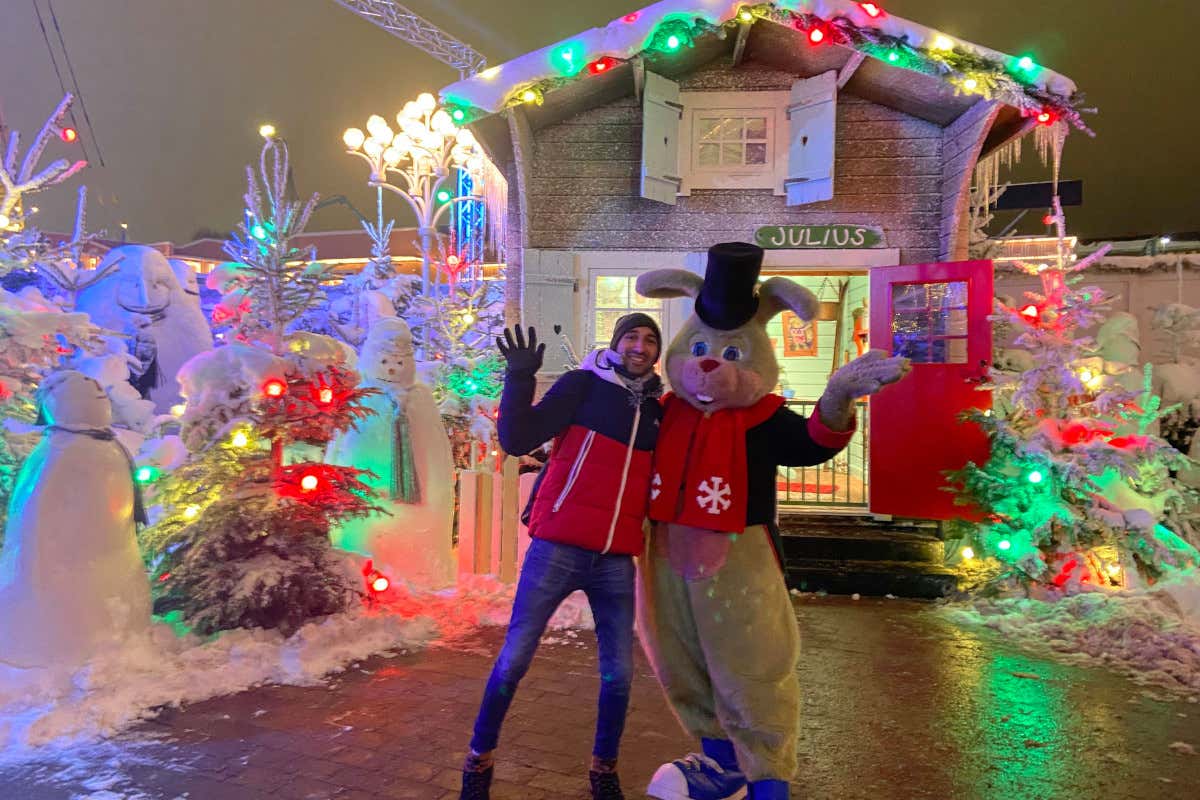 Santy Torres disfrutando de la Navidad en su viaje a Gotemburgo