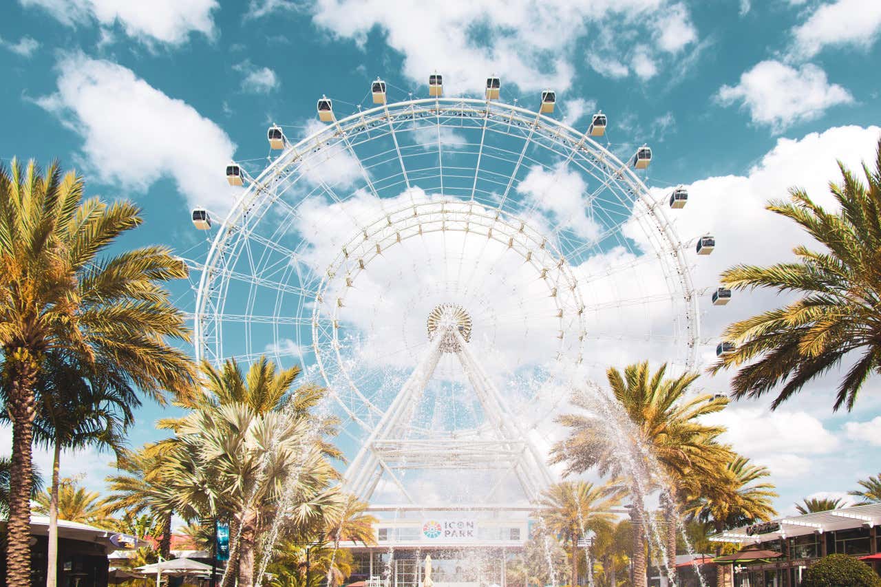 La noria The Wheel en el ICON Park de Orlando