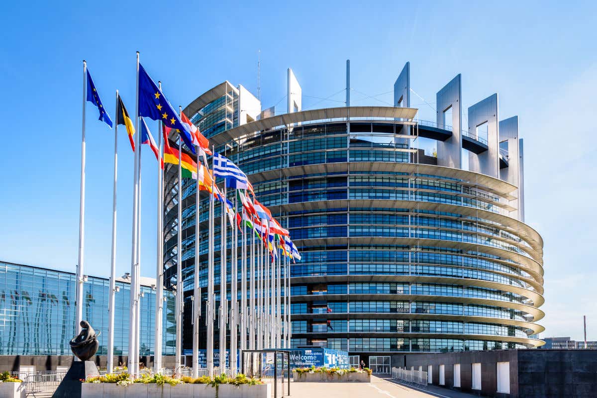 Edificio Louise Weiss, sede de la cámara principal del Parlamento Europeo en Estrasburgo