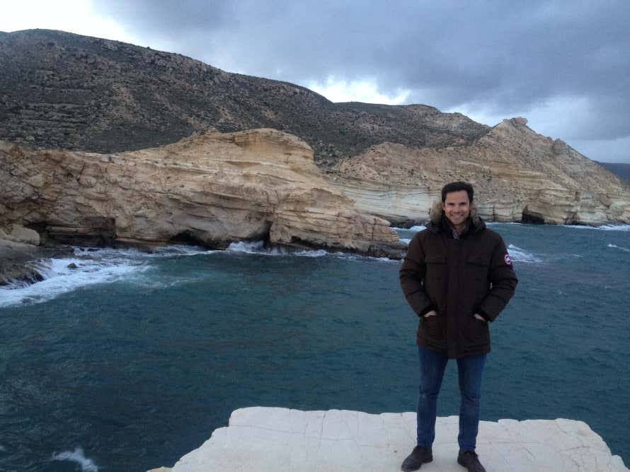 Ricardo Ramírez en el Parque Natural del Cabo de Gata-Níjar