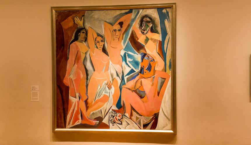 Les Demoiselles d'Avignon, a Picasso painting on display at MoMA in New York