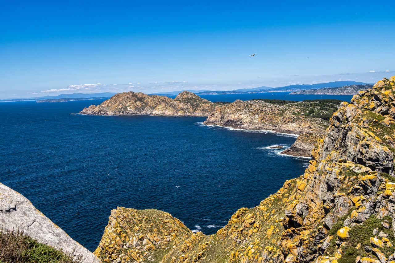 Vista panorâmica da ilha Norte das Cíes