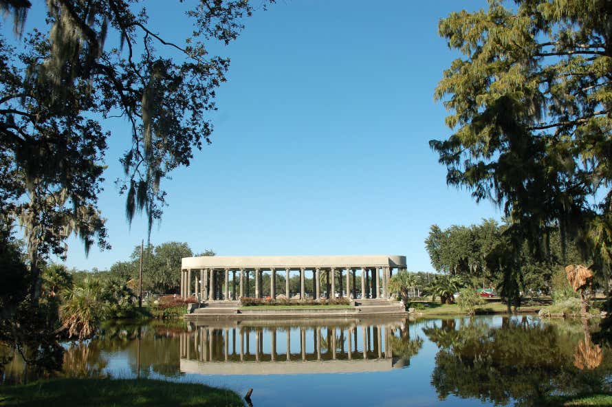 Lago del Audubon Park en Nueva Orleans