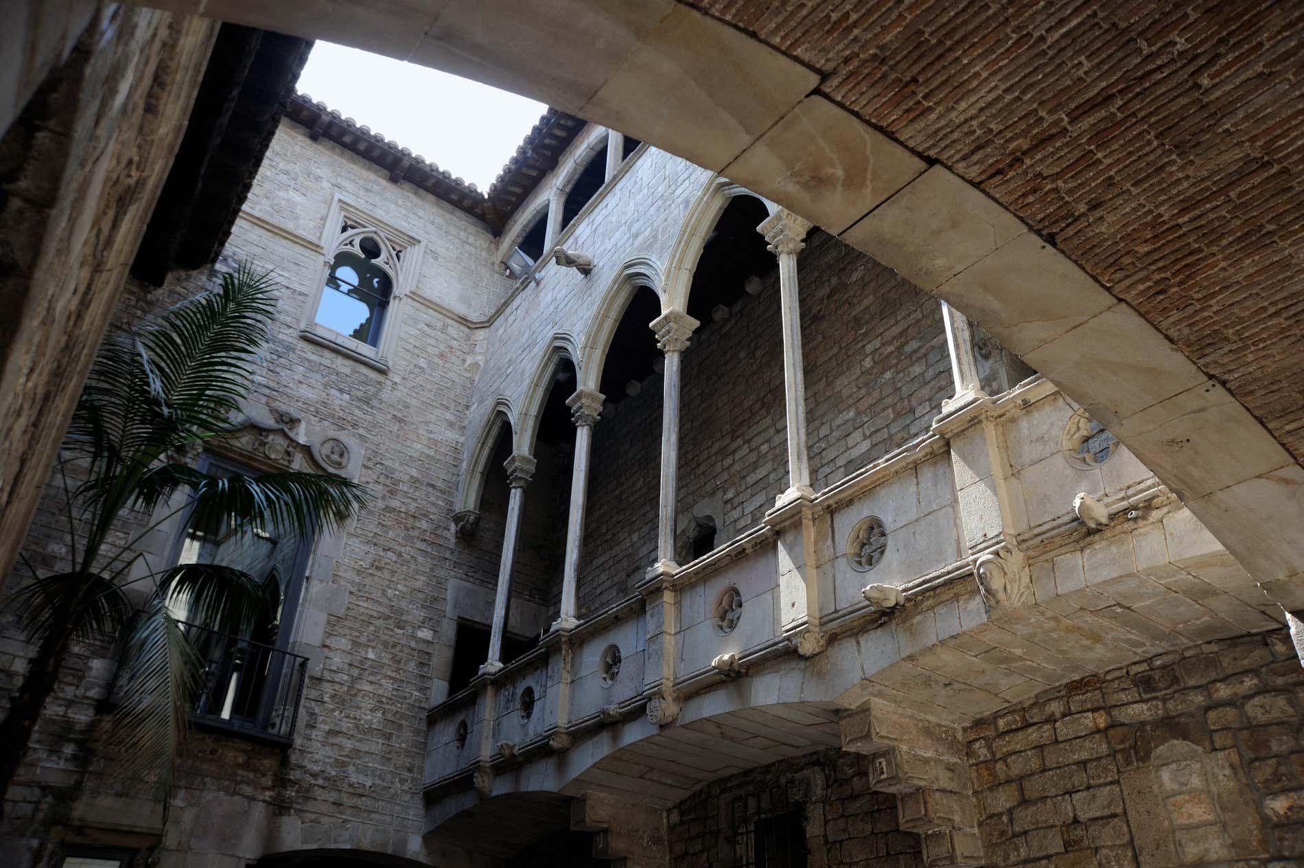 The cloister in the Picasso Museum of Barcelona