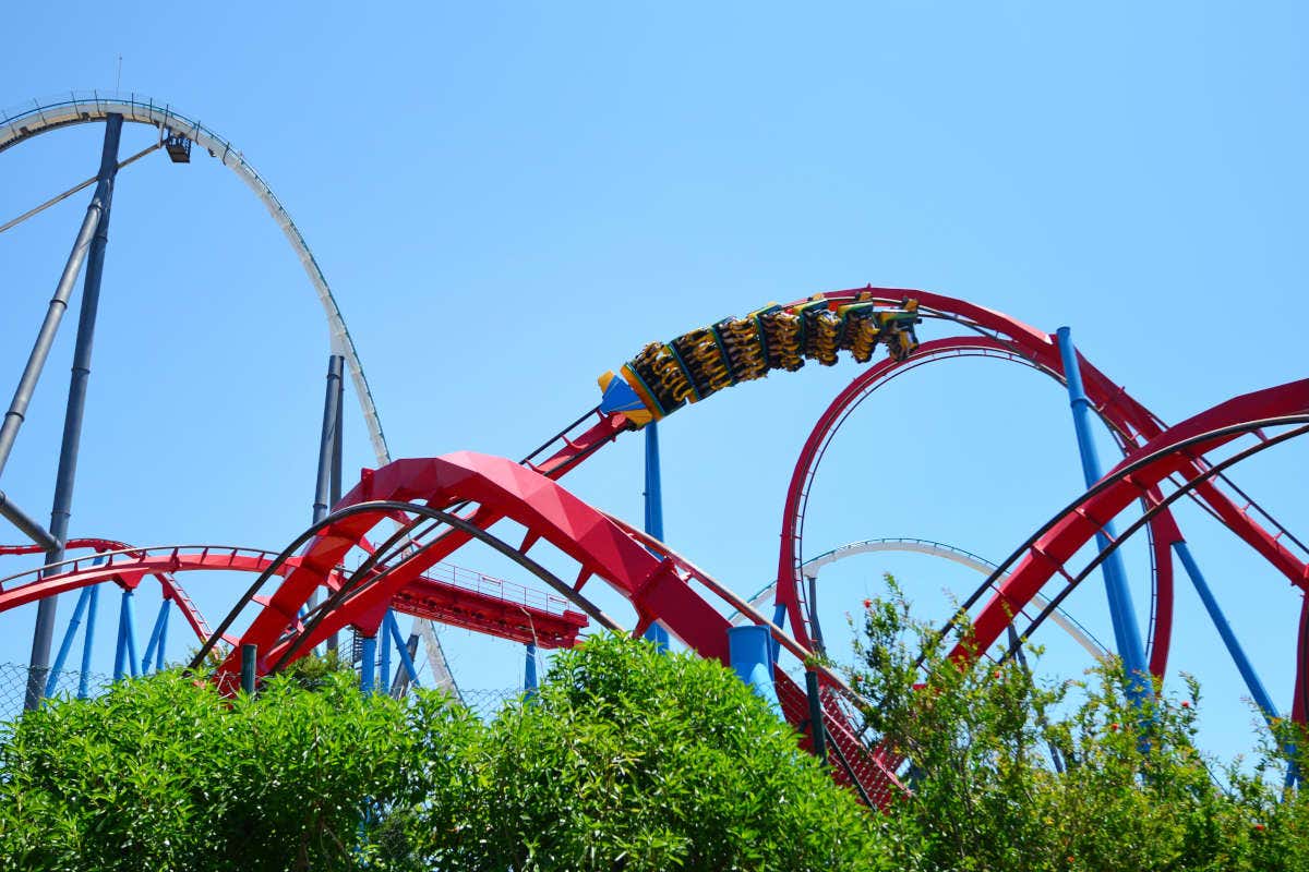 Montaña rusa en PortAventura