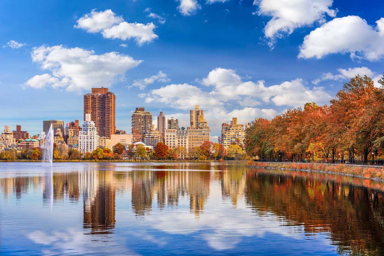 Views of Central Park in New York.