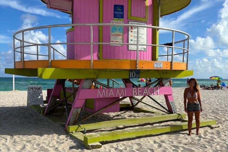Ana Gallego disfrutando de sus vacaciones en Miami Beach