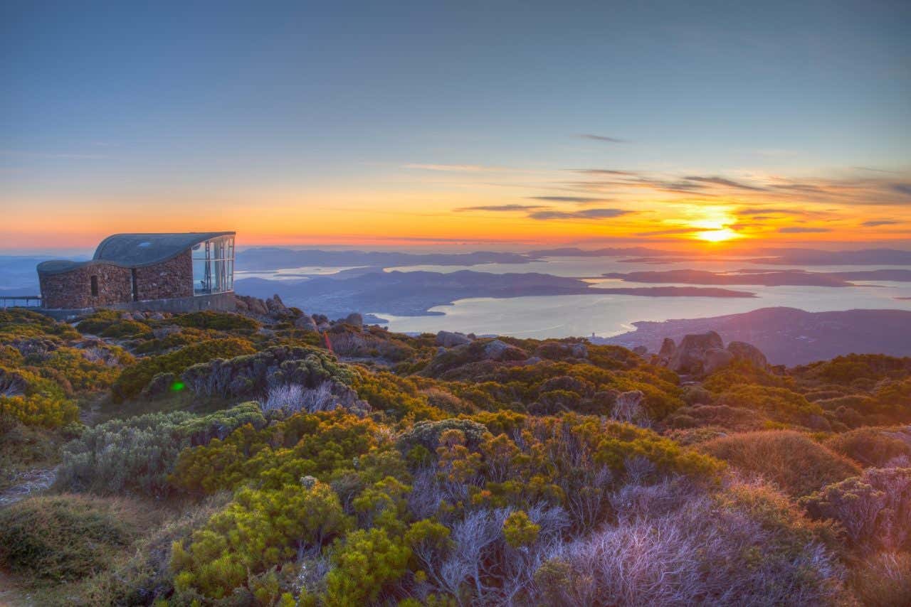 Lever de soleil à Hobart en Tasmanie, une destination idéale pour un voyage de printemps