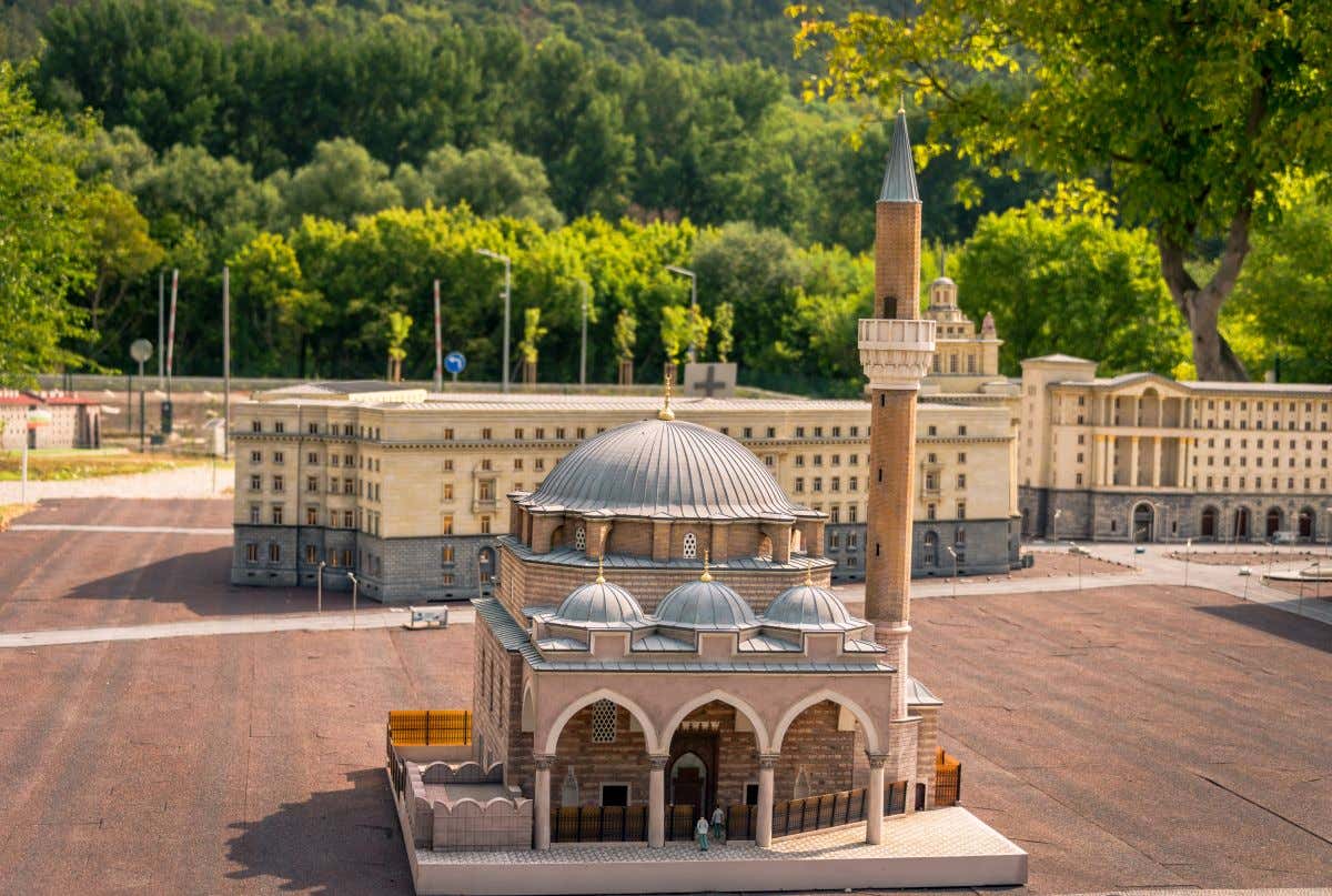 Vista aérea de la mezquita Banya Bashi