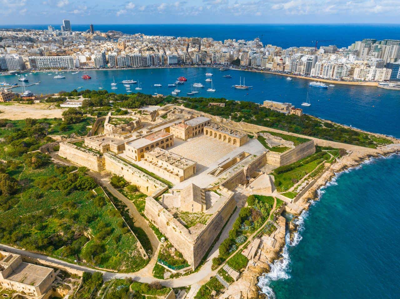 Vue sur Silema, en face de La Valette, une visite à faire à Malte