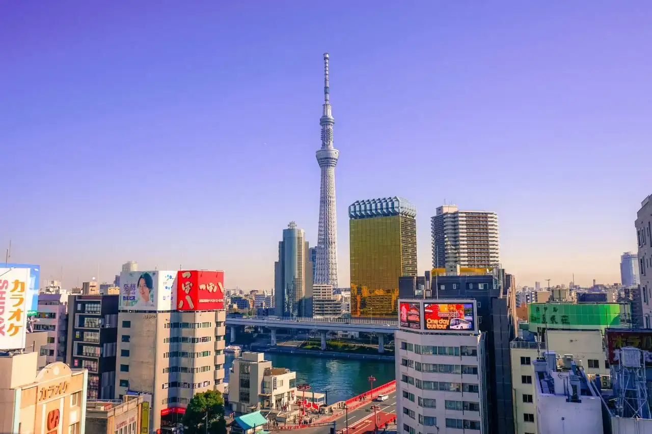 Vista da Tokyo Skytree, uma atividade obrigatória para fazer em Tóquio