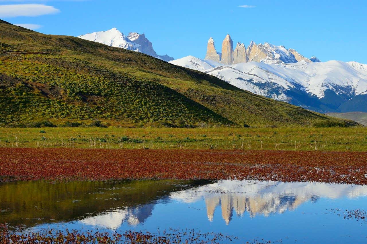 Paysage du parc national del Paine, un endroit à voir en Patagonie